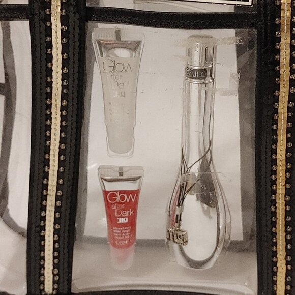 RARE JLO Glow After Dark Gift Set Fragrance with PVC Bag 50ml fragrance Lip - Picture 2 of 7